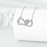 Infinity Silver Collar for Furry Friends Forever Connected