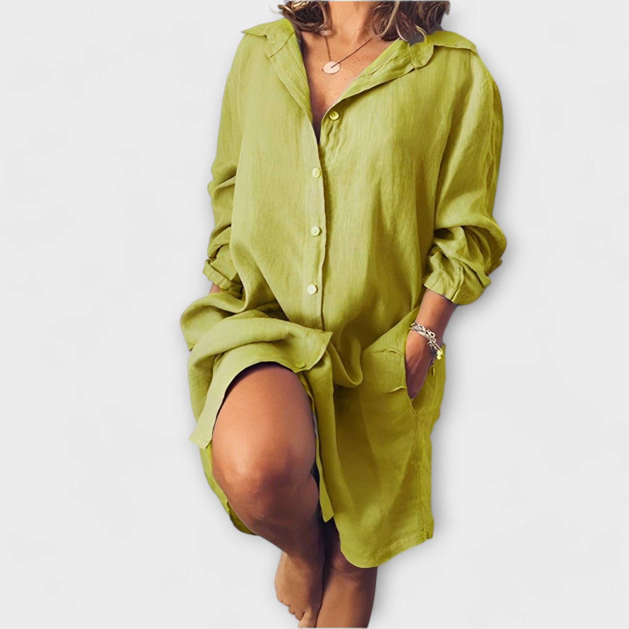 Raquel - Bluseta de lli d'estiu