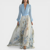 Valeria™ | Vestido maxi floral elegante