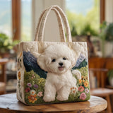 Quilted Handbag “Charmed Dog”