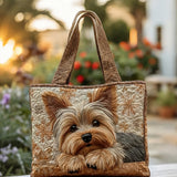 Quilted Artisan Bag “Shiny Yorkie”