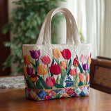Quilted Artisan Bag "Tulip"