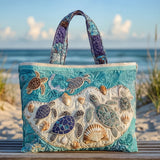 Quilted Artisan Bag "Turtle Embrace"