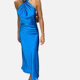 Vestit Maxi de Coll Halter de Satén amb Silueta Elegant