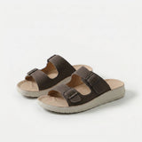 Mae - Sandalias de confort con hebilla doble ajustable