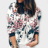 Andreia - Jaqueta bomber elegant amb estampat floral