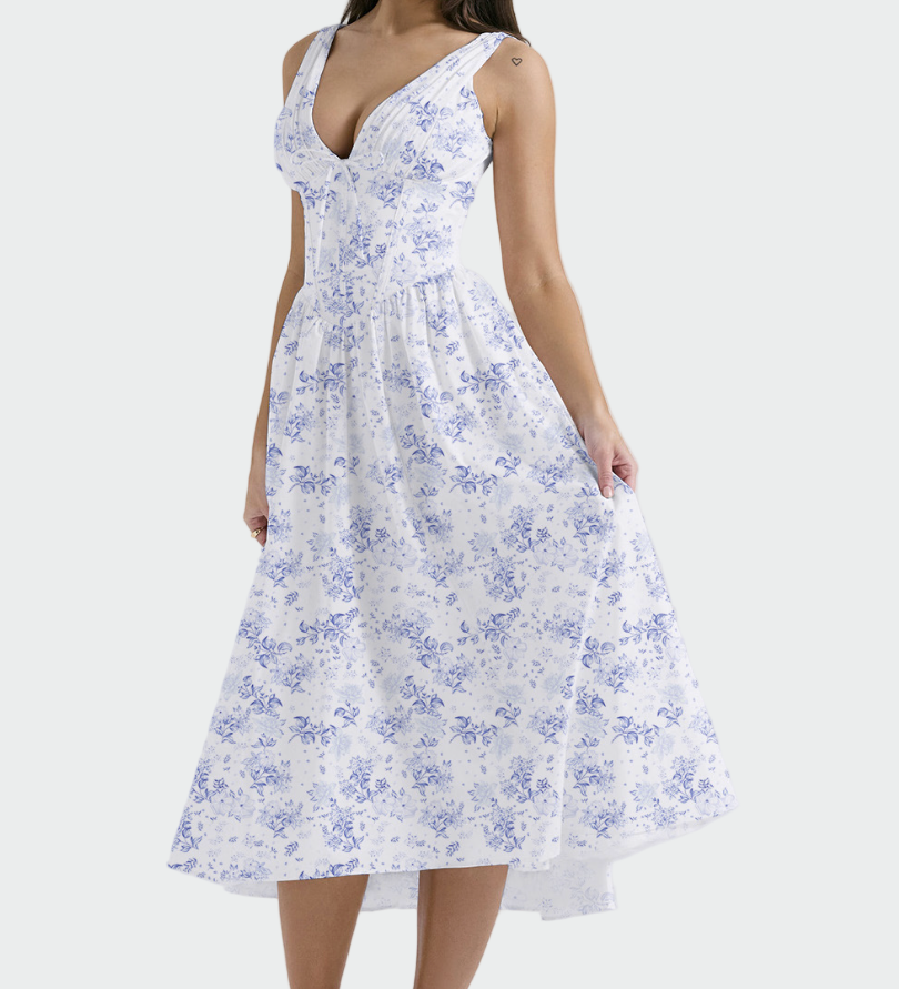 Kateřina – Vestit Midi Romàntic Exclusiu