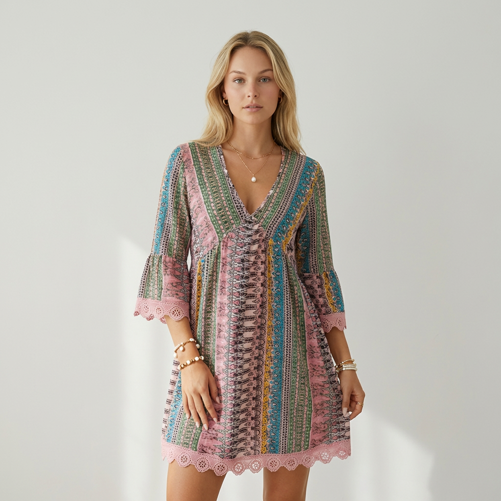 Vestit Luciana Boho Ètnic